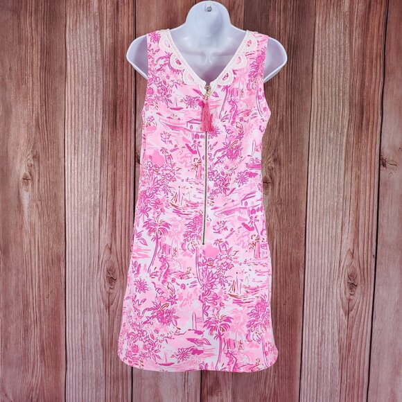 NWT Lilly Pulitzer Womens Size 6 Ronnie V-Neck Romper Peony Pink $208 - Picture 5 of 15